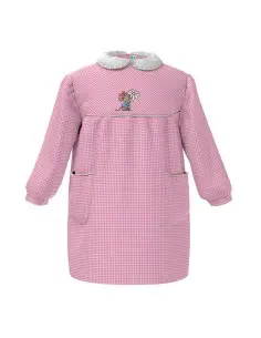 Grembiule asilo nido misto cotone Siggi azzurro bimbo 2