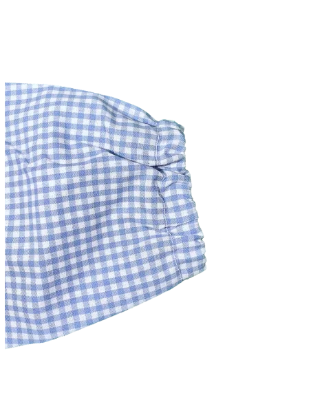 Grembiule asilo quadretti puro cotone Giovanni