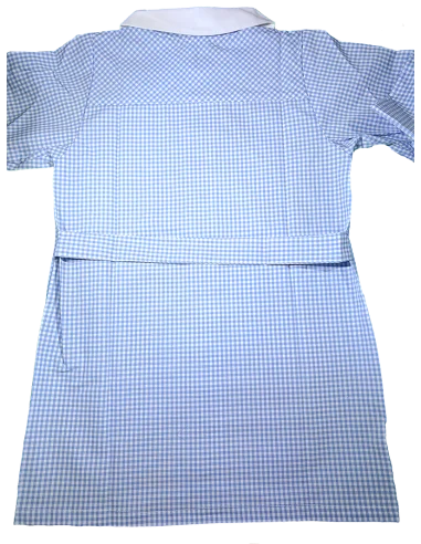 Grembiule asilo quadretti puro cotone Giovanni