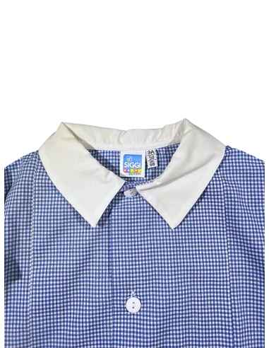 Grembiule asilo quadretti bambino Annibale Siggi