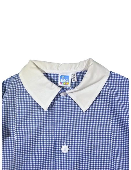 Grembiule asilo quadretti bambino Annibale Siggi