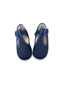 Pantofola occhielli tela