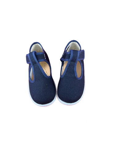 Pantofola occhielli tela