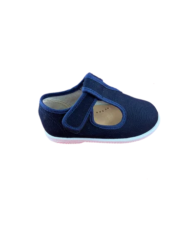 Pantofola occhielli tela