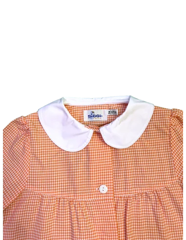 Grembiule asilo quadretti bambina Annalisa Siggi