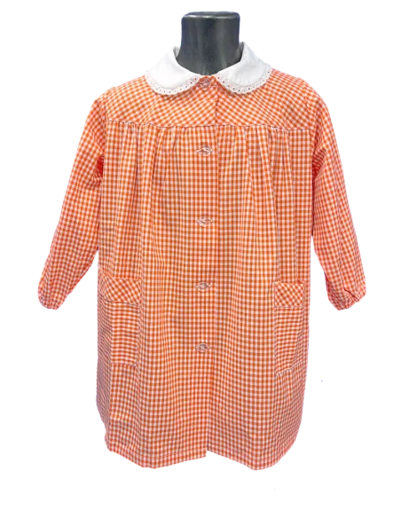 Grembiule asilo puro cotone Alessia  SOTTO SOPRA TORINO