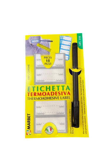 Etichette marcabiancheria termoadesive