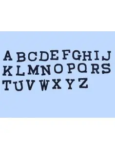 Lettere termoadesive stampatello