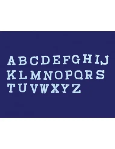 Lettere termoadesive stampatello