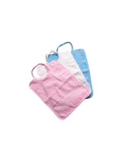 Bavaglino con elastico unito con tela aida