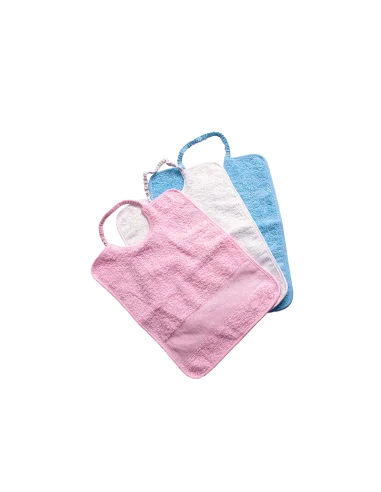 Bavaglino con elastico unito con tela aida