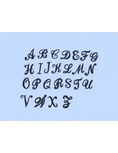 Lettere termoadesive corsivo