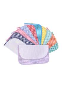 Busta Porta tovagliolo quadretti asilo - Sotto Sopra