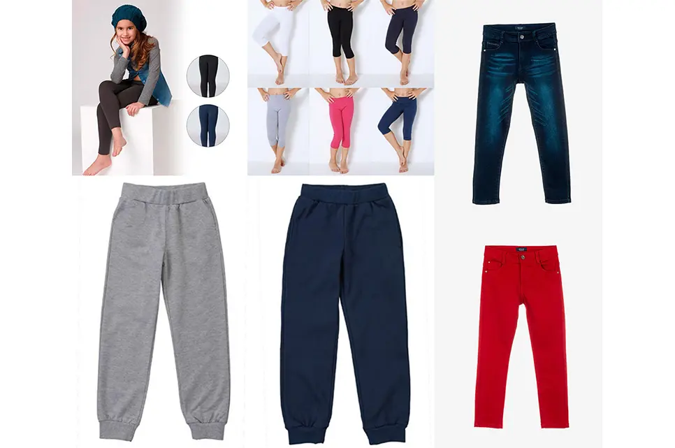Sotto Sopra pantaloni e leggings bambina e bambino leggeri e invernali